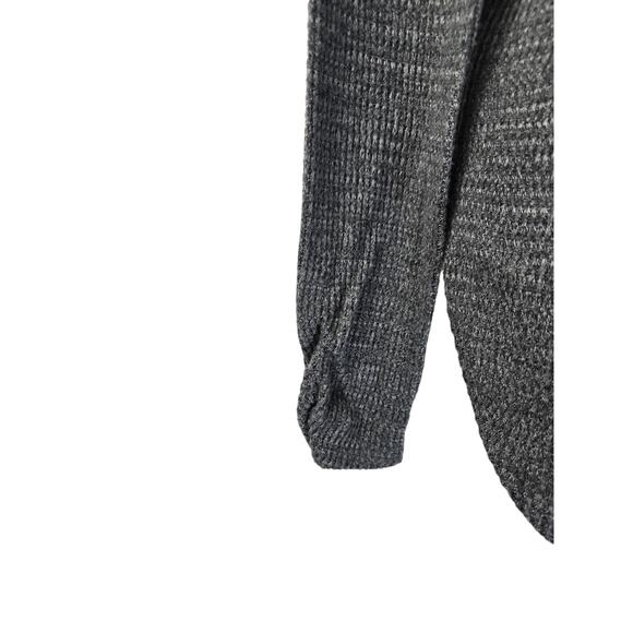 Nine West Heathered Gray Thermal Women's Long Sleeve Lightweight Top Lg. - Picture 3 of 4